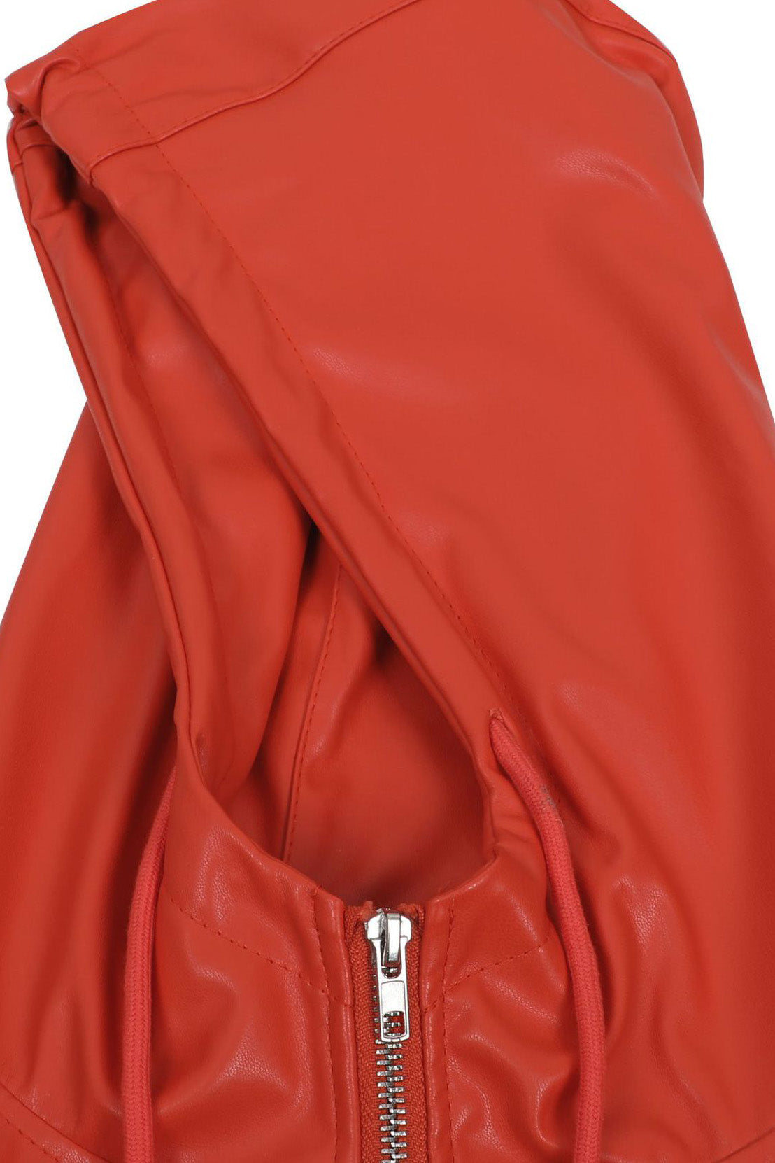 Faux Leather Hooded & Shorts Set Lavish Daily
