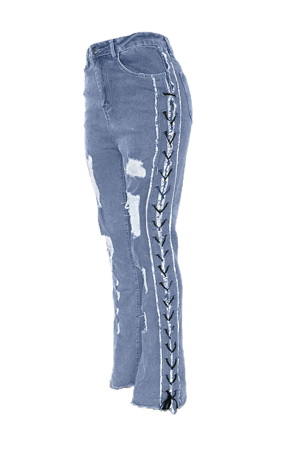 All Laced Up Mid-Rise Bootcut Jeans Lavish Daily