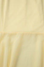 Sleeveless Cutout Chiffon Patchwork Maxi Dress Lavish Daily