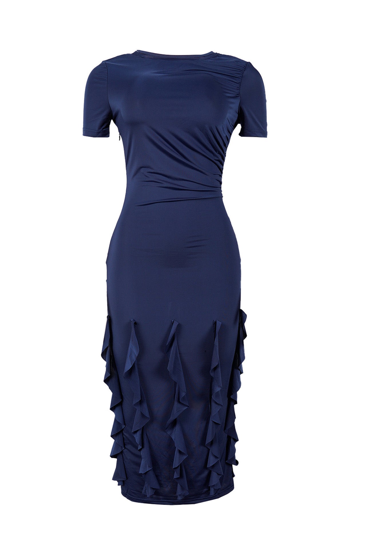 Elegant Slim-Fit Stretch Midi Dress Lavish Daily