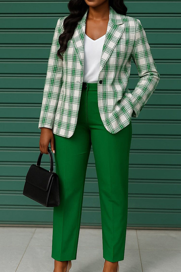 Casual Blazer and Pants Workwear Set LavishDaily