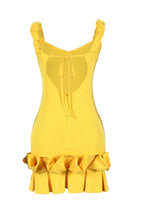 Ruffle Hem Bodycon Party Mini Dress Lavish Daily