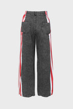 American Flag Print Light Wash Jeans Lavish Daily