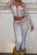 Leopard Print Sporty 2-Piece Set Lavish Daily