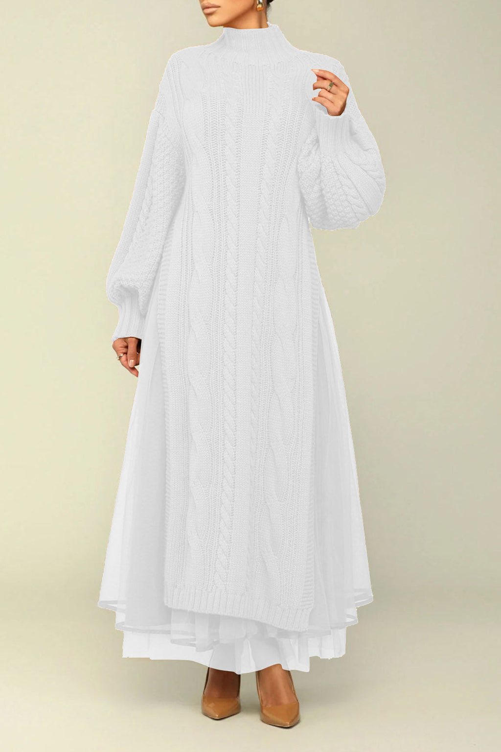 Knit Tulle Two Piece Skirt Set Lavish Daily