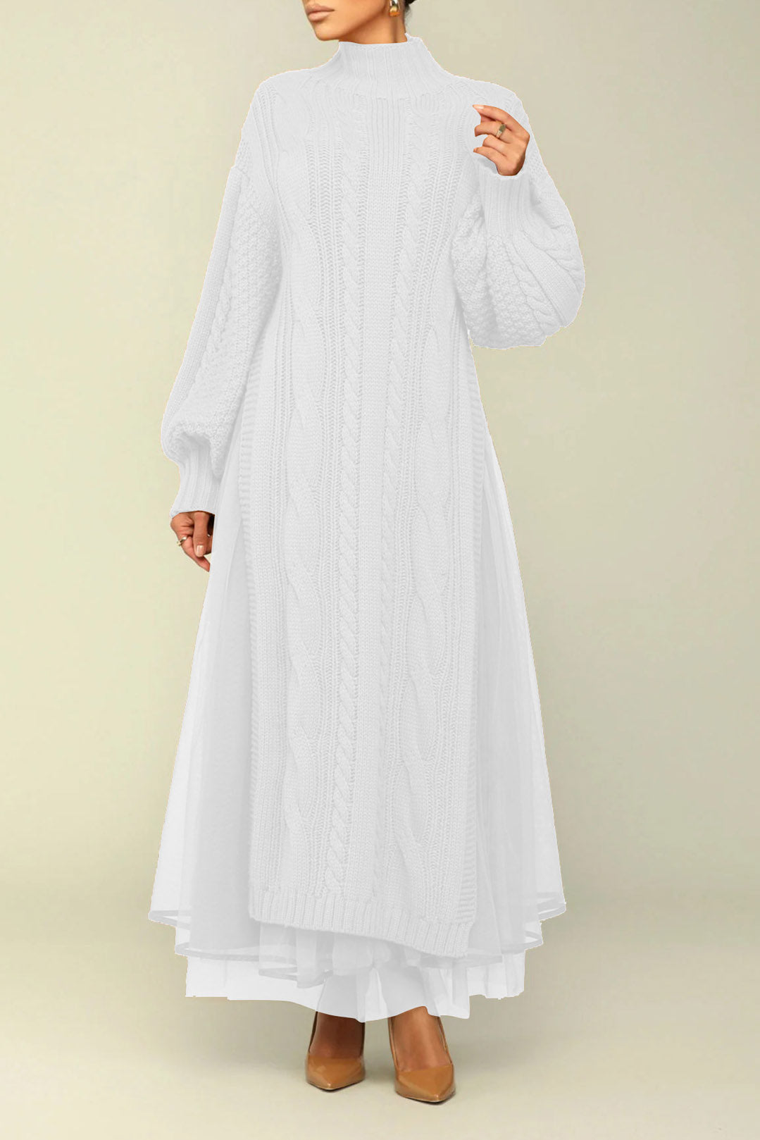 Knit Tulle Two Piece Skirt Set Lavish Daily