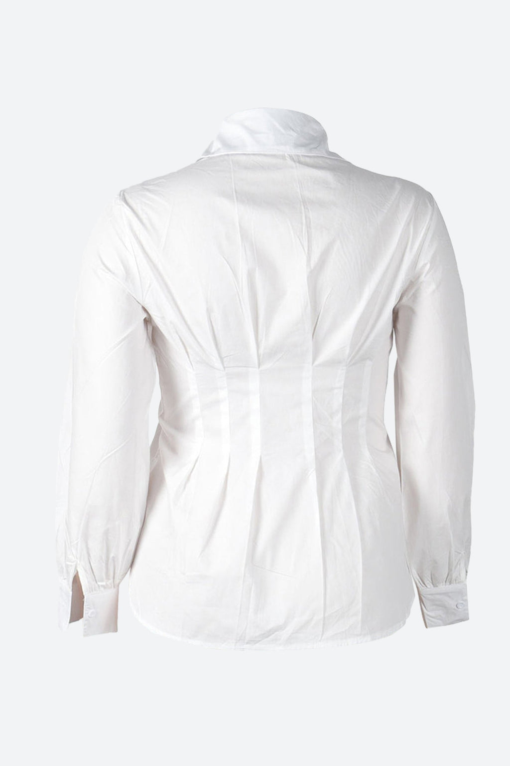 Collar Button Long Sleeve Blouse Lavish Daily