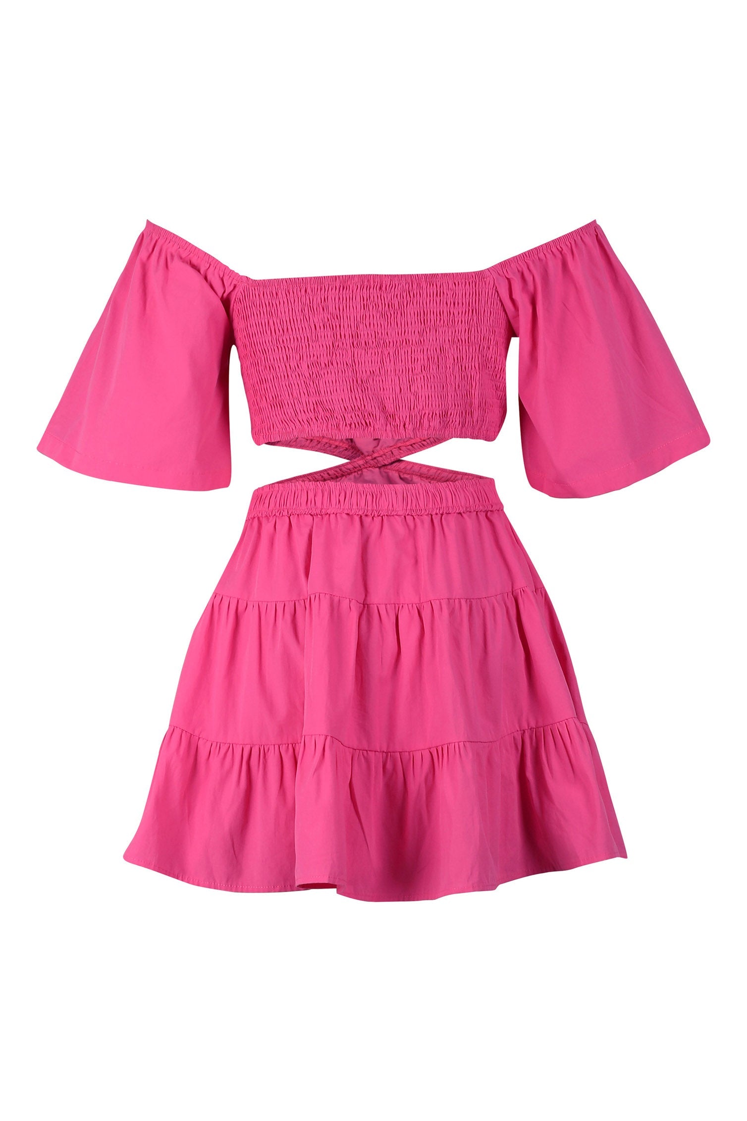 Off-the-Shoulder Cut Out Mini Dress Lavish Daily