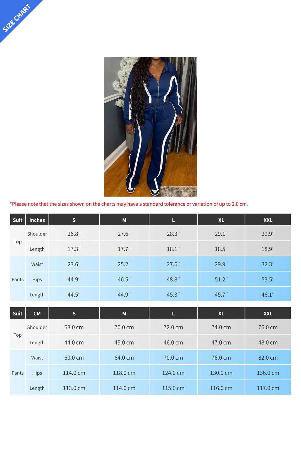 Striped Patchwork Zip-Up Top & Wide Leg Pants Set Lavish Daily