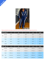 Striped Patchwork Zip-Up Top & Wide Leg Pants Set Lavish Daily