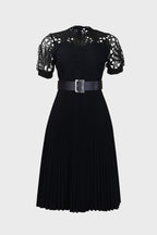 A-Line Pleated Dress Lavish Daily