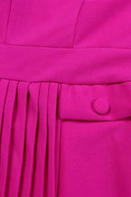 Elegant Solid Pleated Dress Lavish Daily
