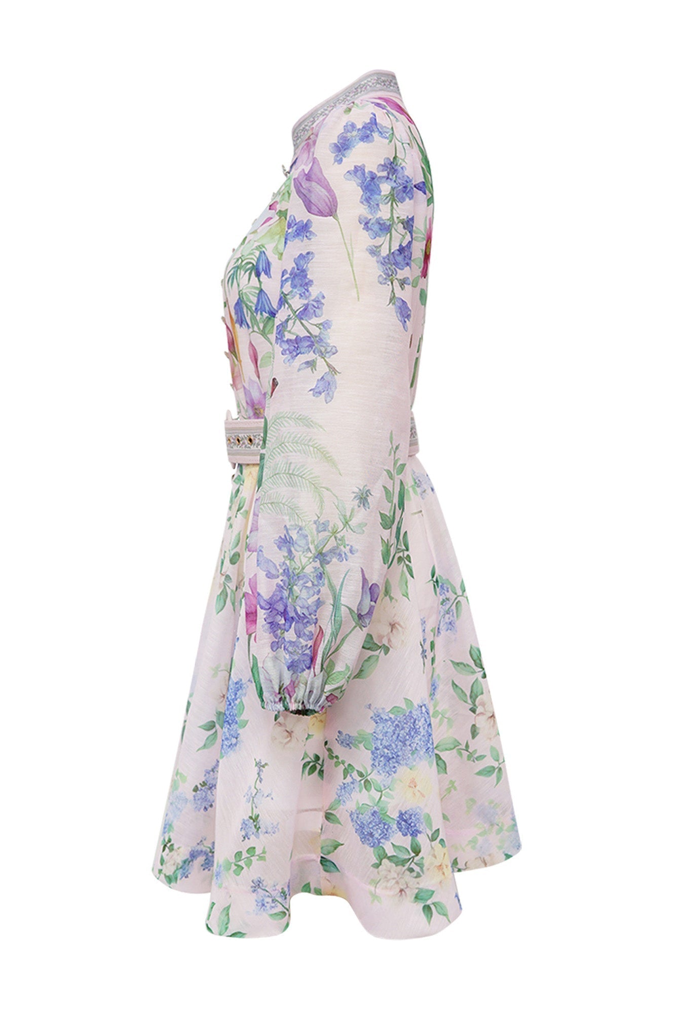 Multi-Color Belted Dress Lavish Daily