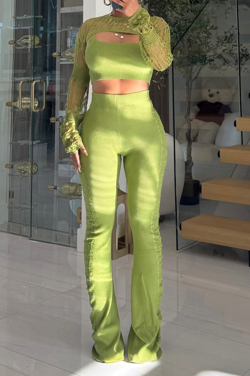 Knit Top Pants 3 Pcs Set Lavish Daily