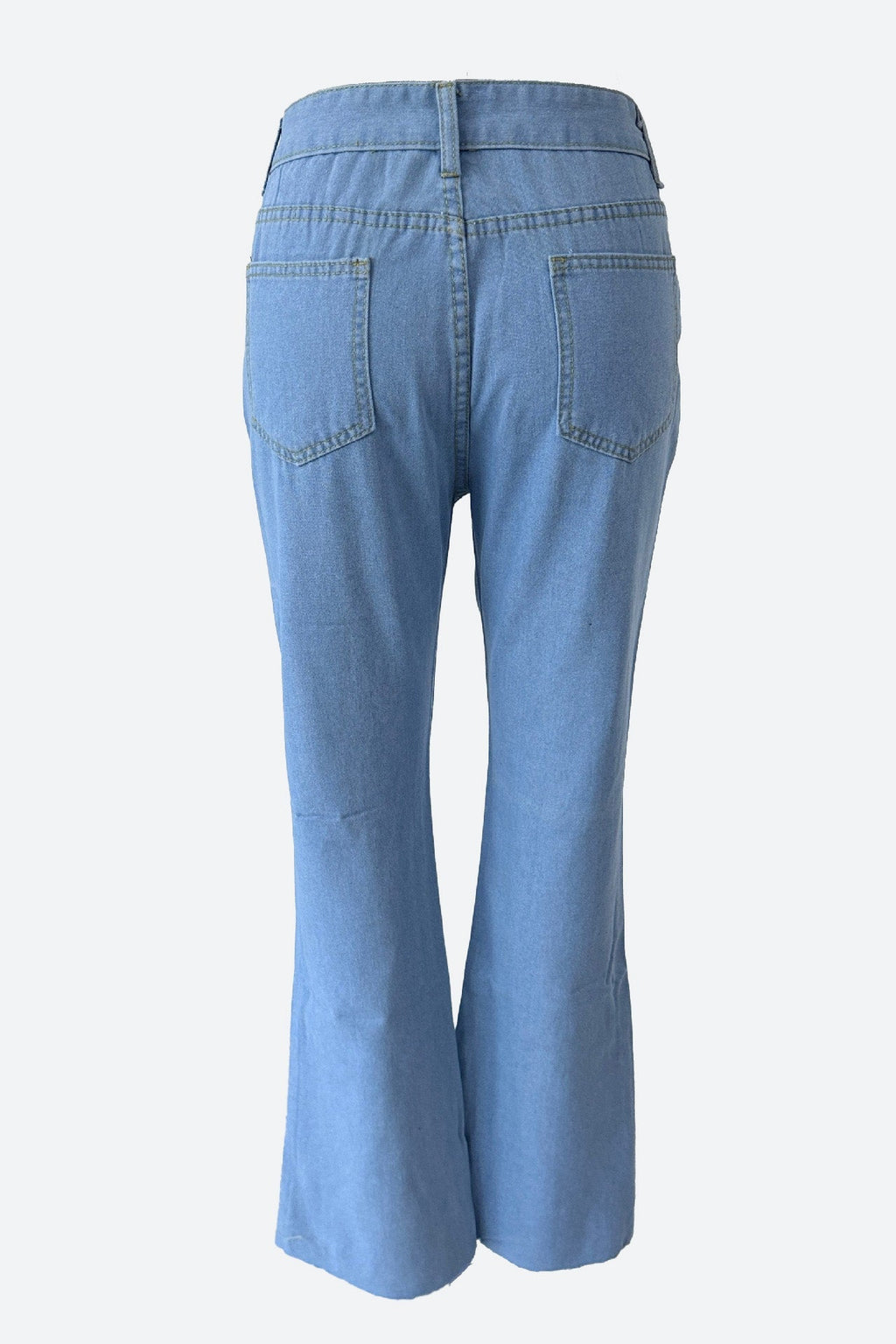 High Waist Cut Out Straight Jeans Lavish Daily