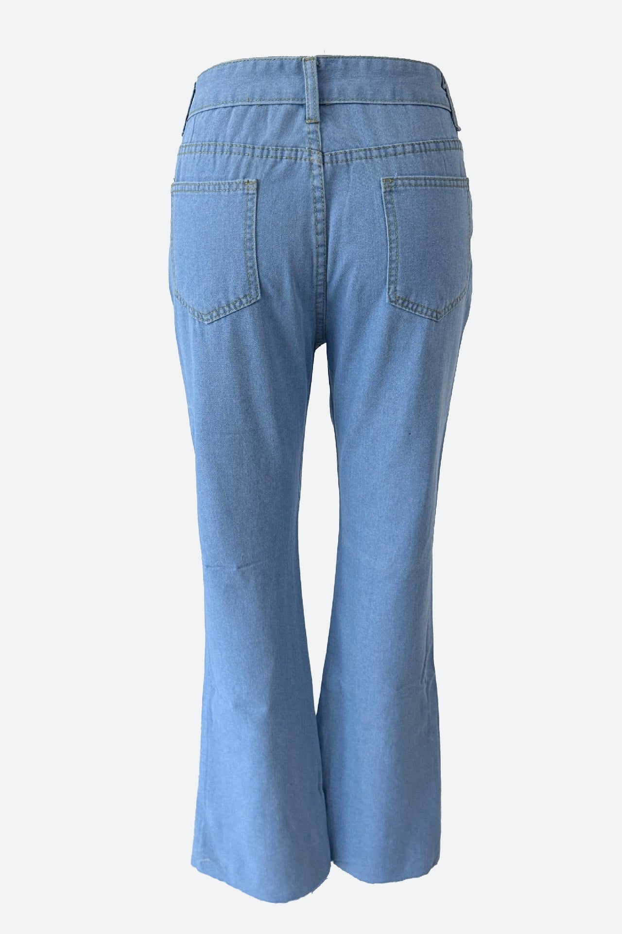 High Waist Cut Out Straight Jeans Lavish Daily