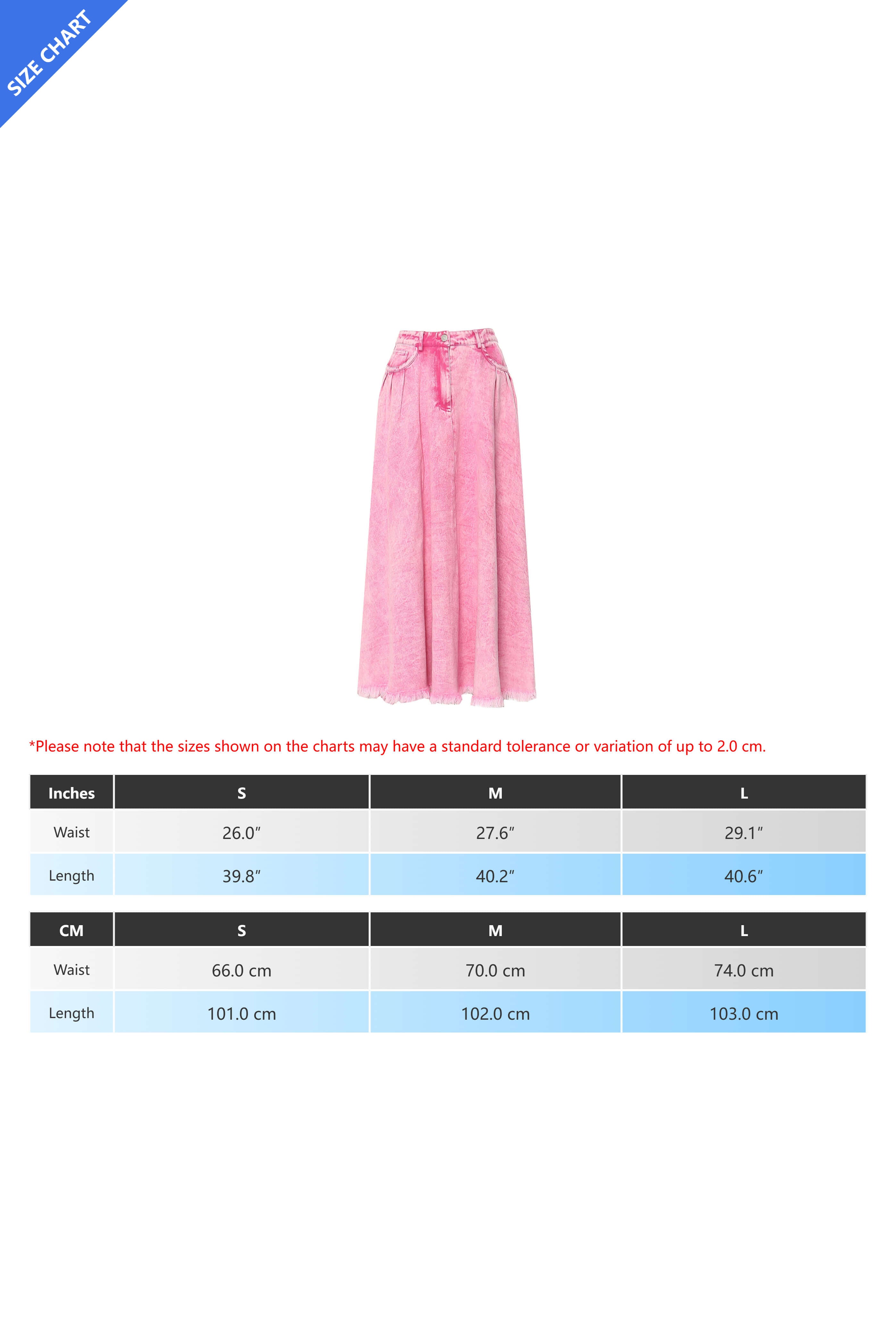 Long Washed Denim Skirt Lavish Daily