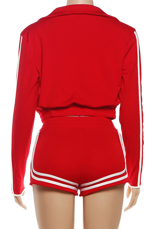Sporty Contrast Trim 3-Piece Set Lavish Daily