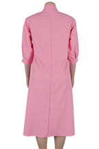 High-Low Lantern Sleeve Asymmetric Midi Dress Lavish Daily