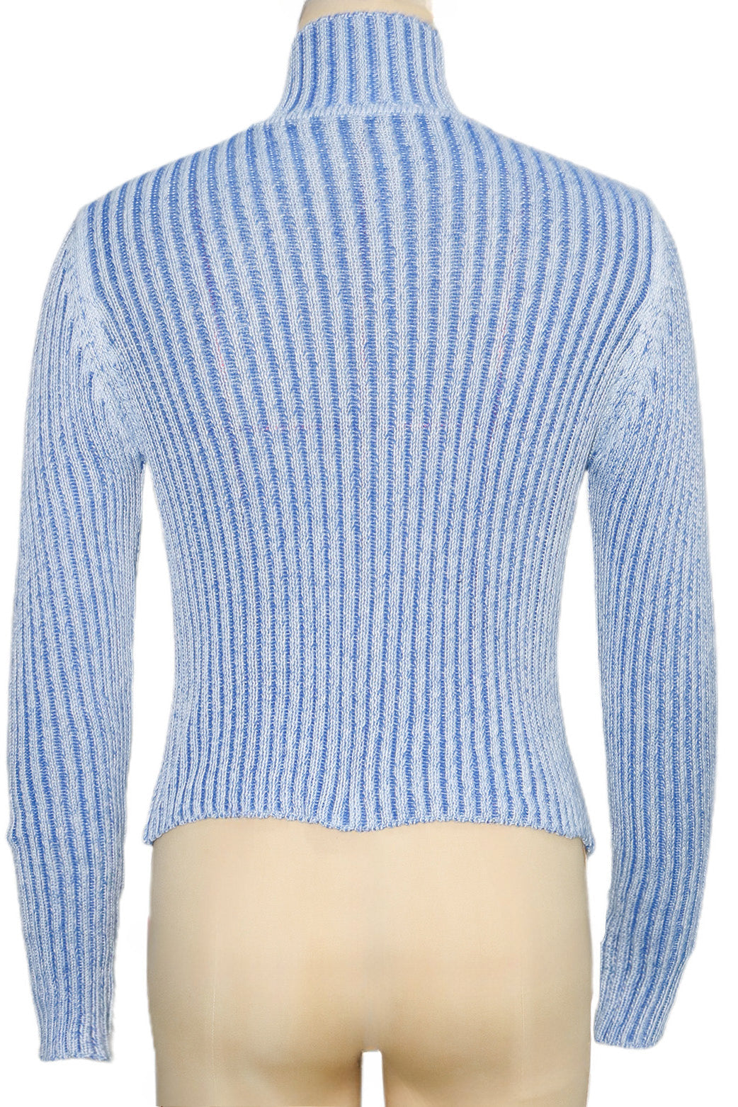 Knitted Zip-Up Fitted Cardigan Lavish Daily