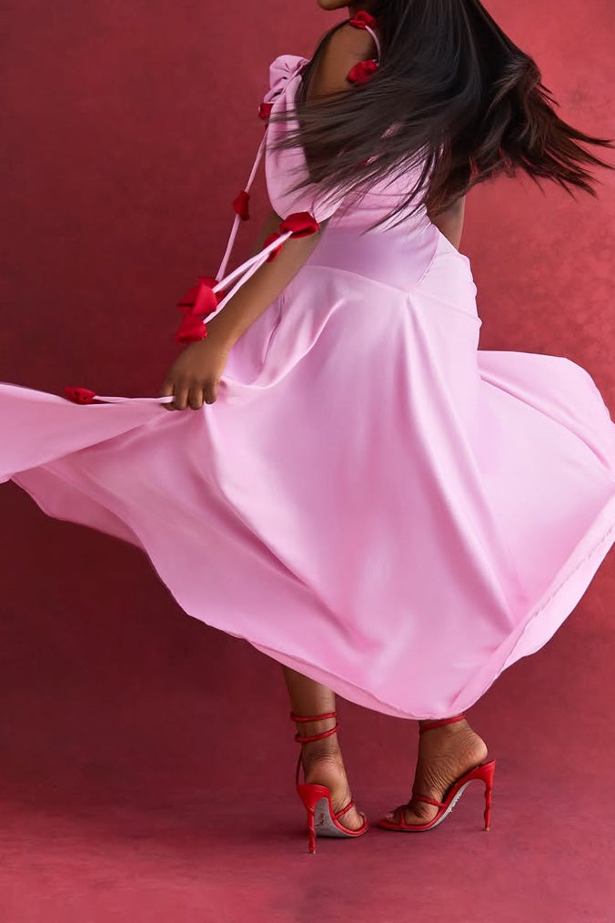 Off Shoulder Bodycon Midi Cami Dress Lavish Daily