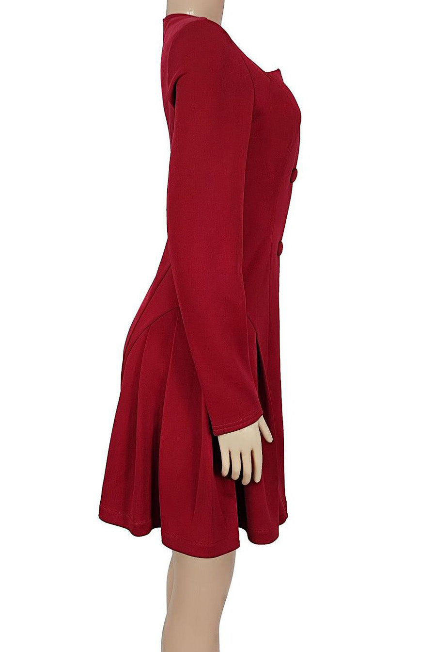 Elegant Deep V Ruffle Long Sleeve Mini Dress Lavish Daily