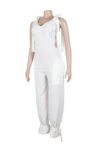 Bandage Casual Style Loose Jumpsuit Lavish Daily