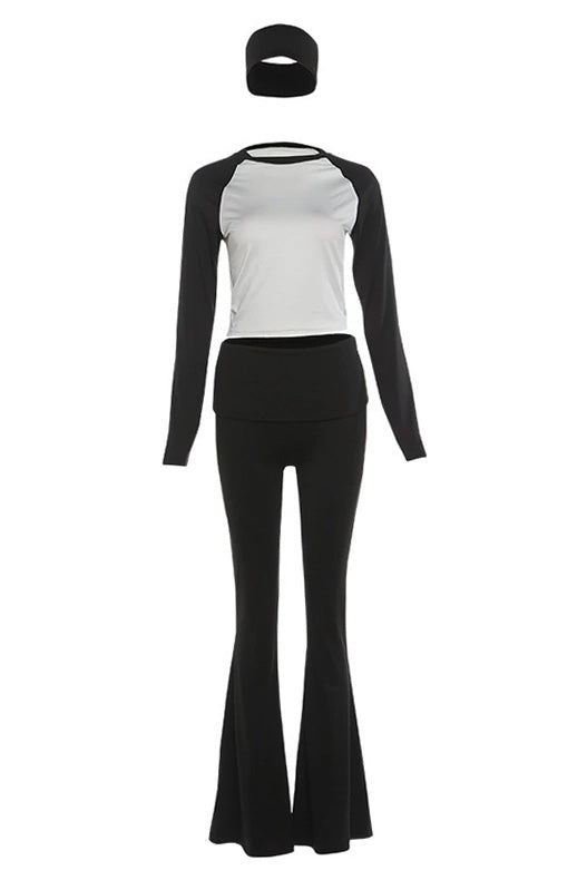 Two Tone Top and Pants Set LavishDaily