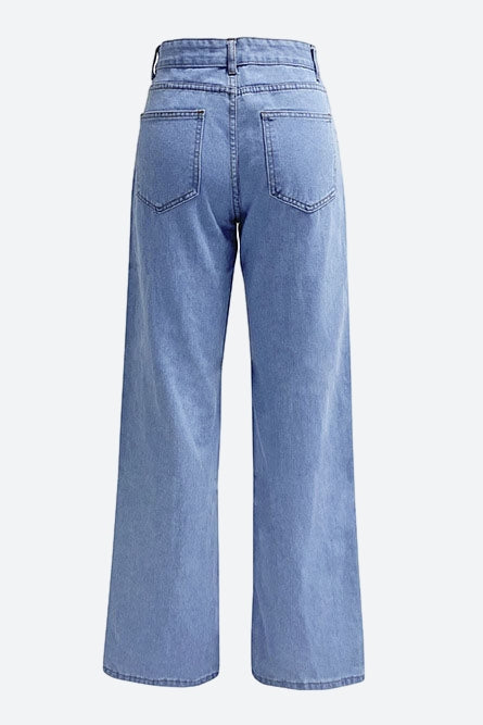 High-Waisted Straight Leg Jeans Lavish Daily