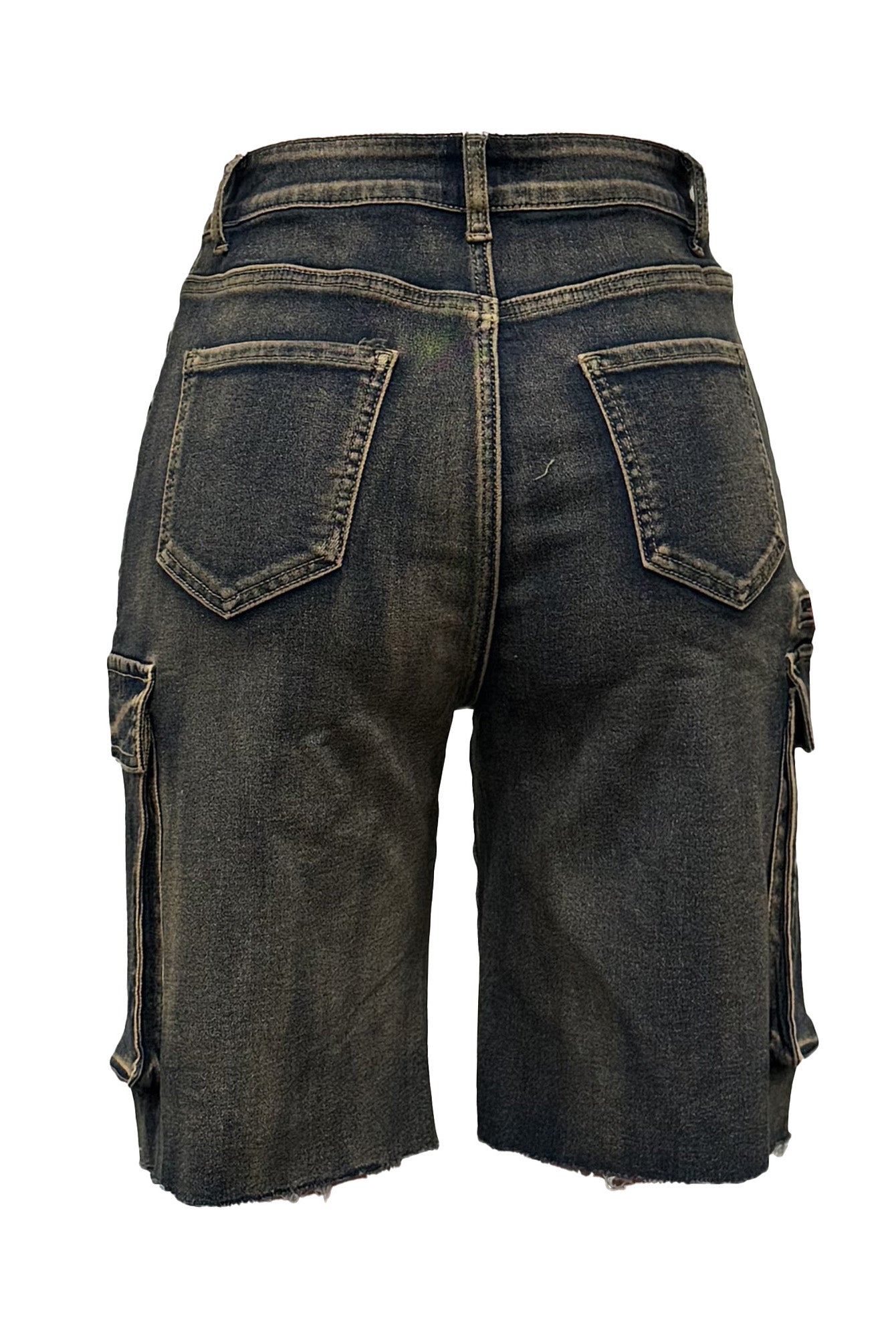 Cargo Denim Shorts Lavish Daily