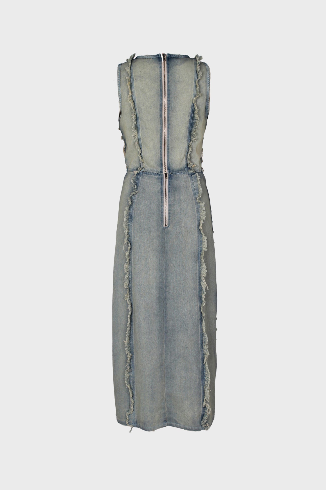 Vintage Washed Frayed Denim Sets Lavish Daily