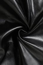 Faux Leather Cropped Jacket Lavish Daily