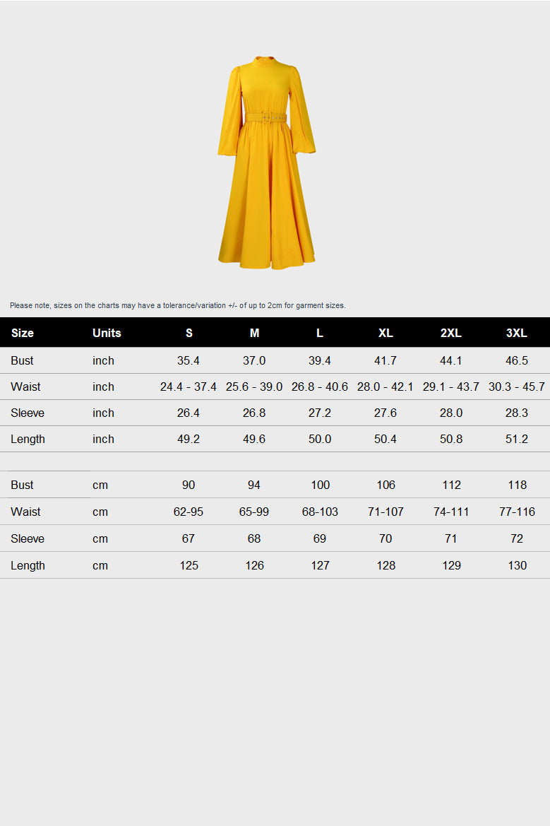 High Neck Puff Sleeve Evening Large Hem Dresses Lavish Daily