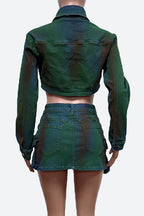 Cargo Denim Skirt Set Lavish Daily