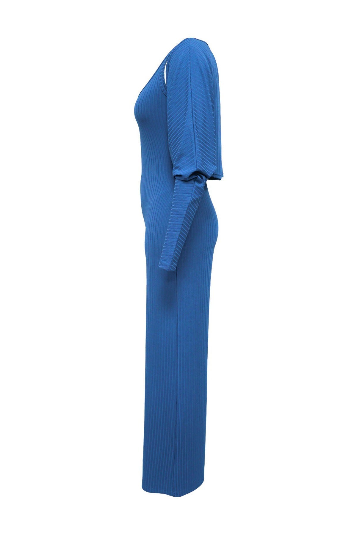 2-Piece Ribbed Knit Tank Jumpsuit & Cropped Top Set Lavish Daily
