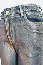 Lustrous Silver Jeans Lavish Daily
