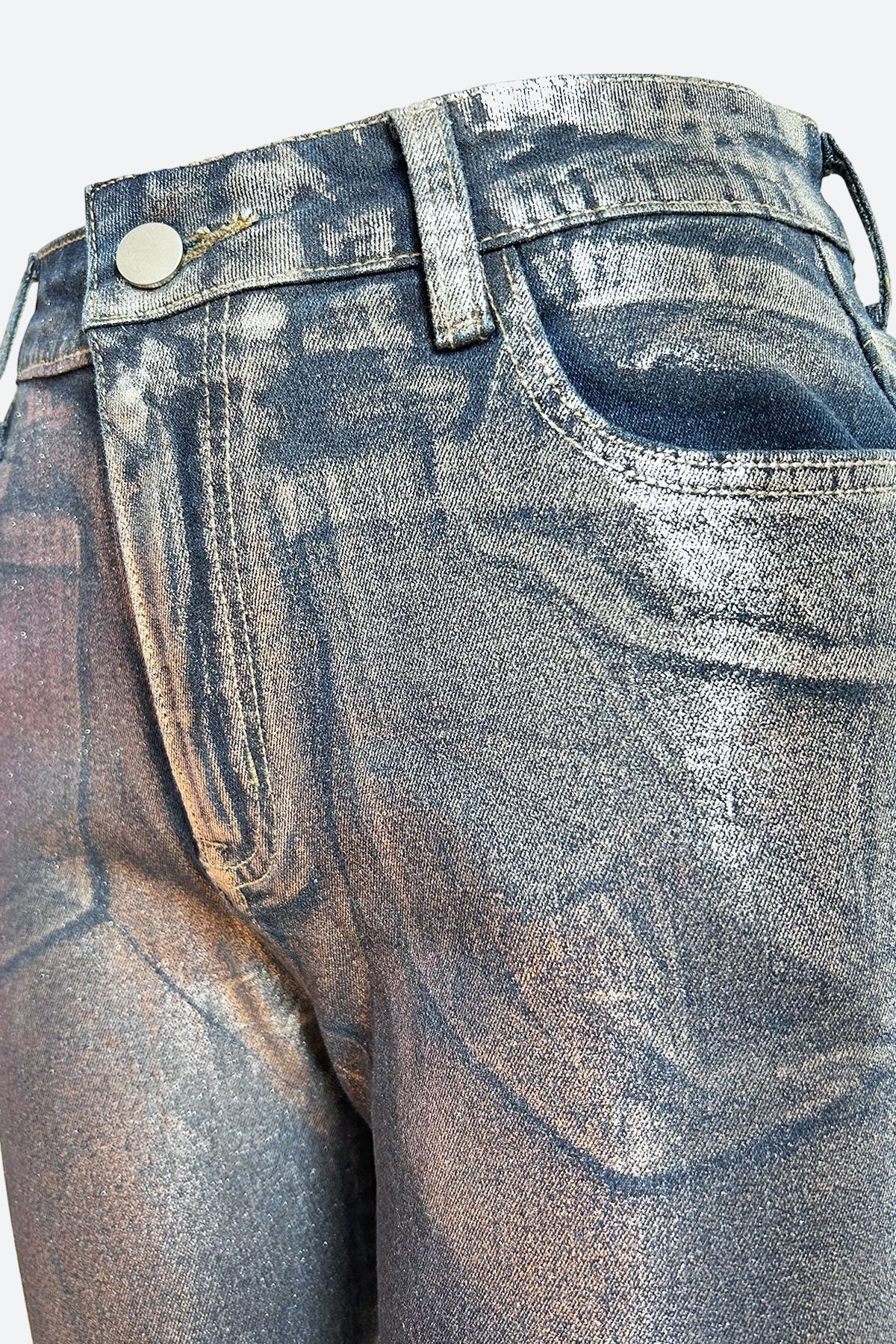 Lustrous Silver Jeans Lavish Daily