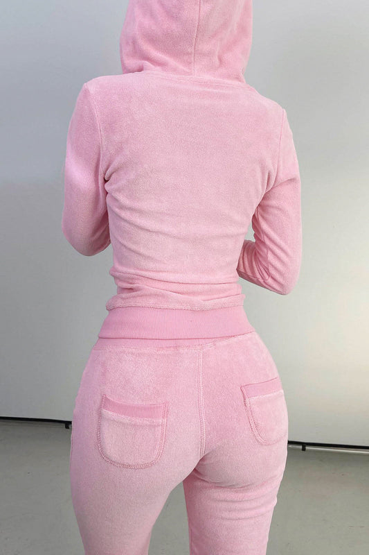 Zip Hoodie, Tank & Pants Three-Piece Lounge Set Lavish Daily