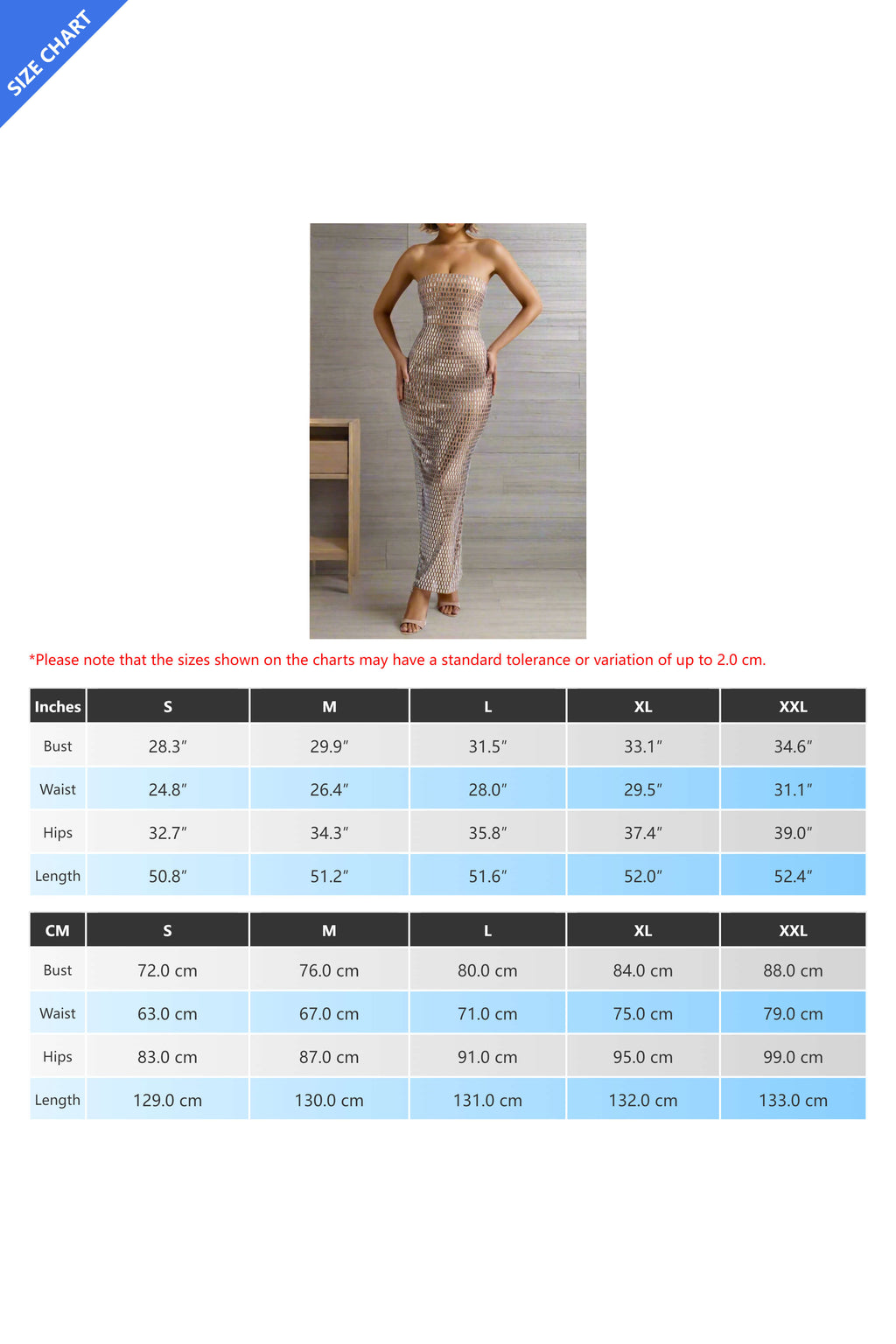 Embellished Bandeau Maxi Dress Lavish Daily