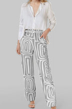 Loose Shirt & Pants Set Women's Workwear Lavish Daily