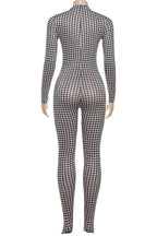 Print Turtleneck Long Sleeve Jumpsuit Lavish Daily