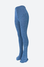 Striped Fuzzy Leggings Lavish Daily