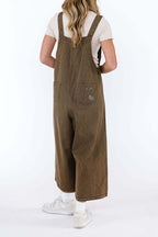 Loose Fit Distressed Denim Overalls Lavish Daily