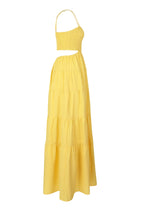 Smocked Cut Out Maxi Dress Lavish Daily