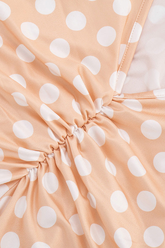 Sleeveless Polka Dot Bodycon Jumpsuit Lavish Daily