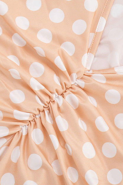 Sleeveless Polka Dot Bodycon Jumpsuit Lavish Daily