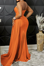 Solid Color One Shoulder Bodycon Party Dress Lavish Daily