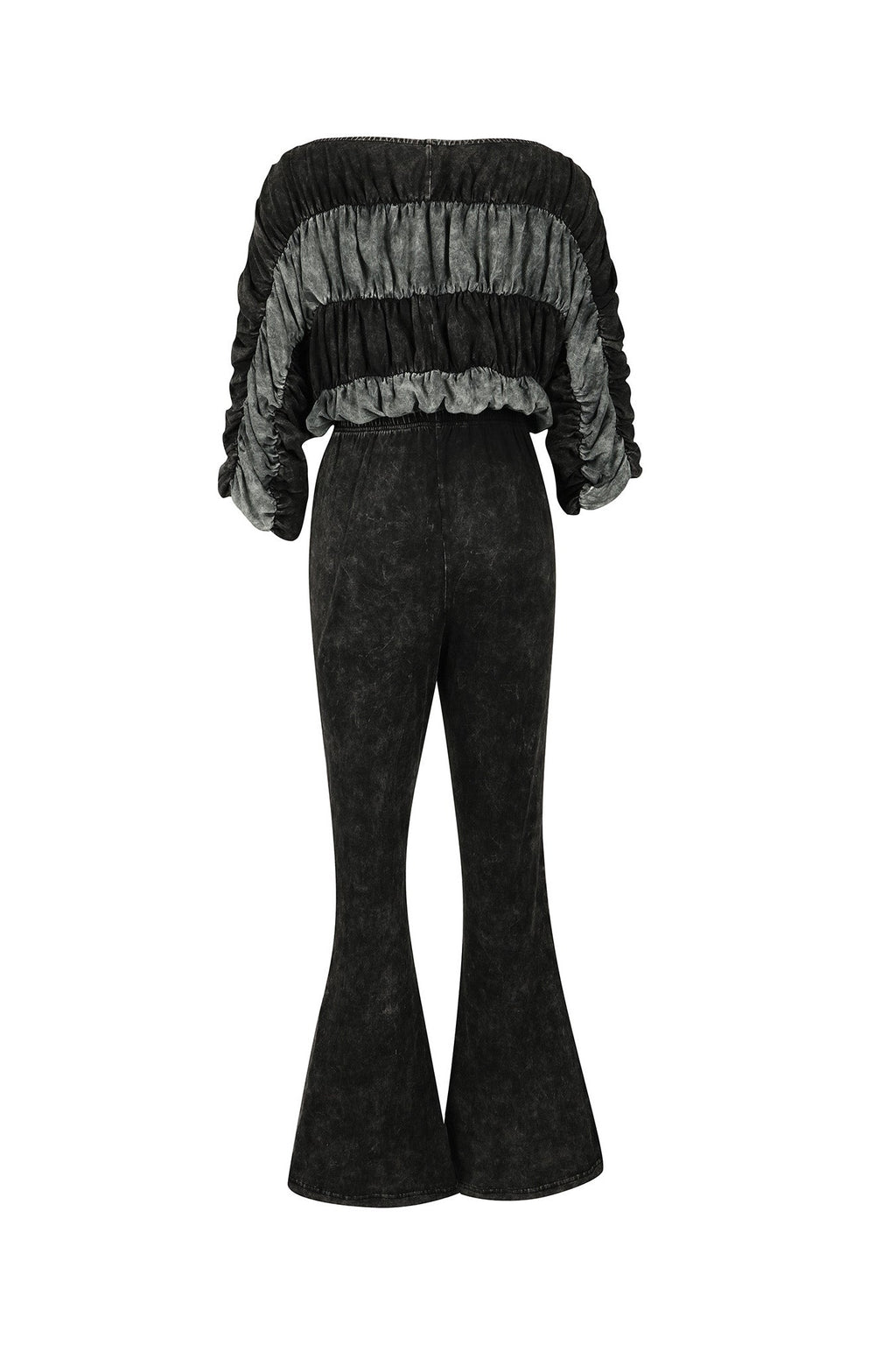 Ruched Crop Top and Lounge Pant Set Lavish Daily