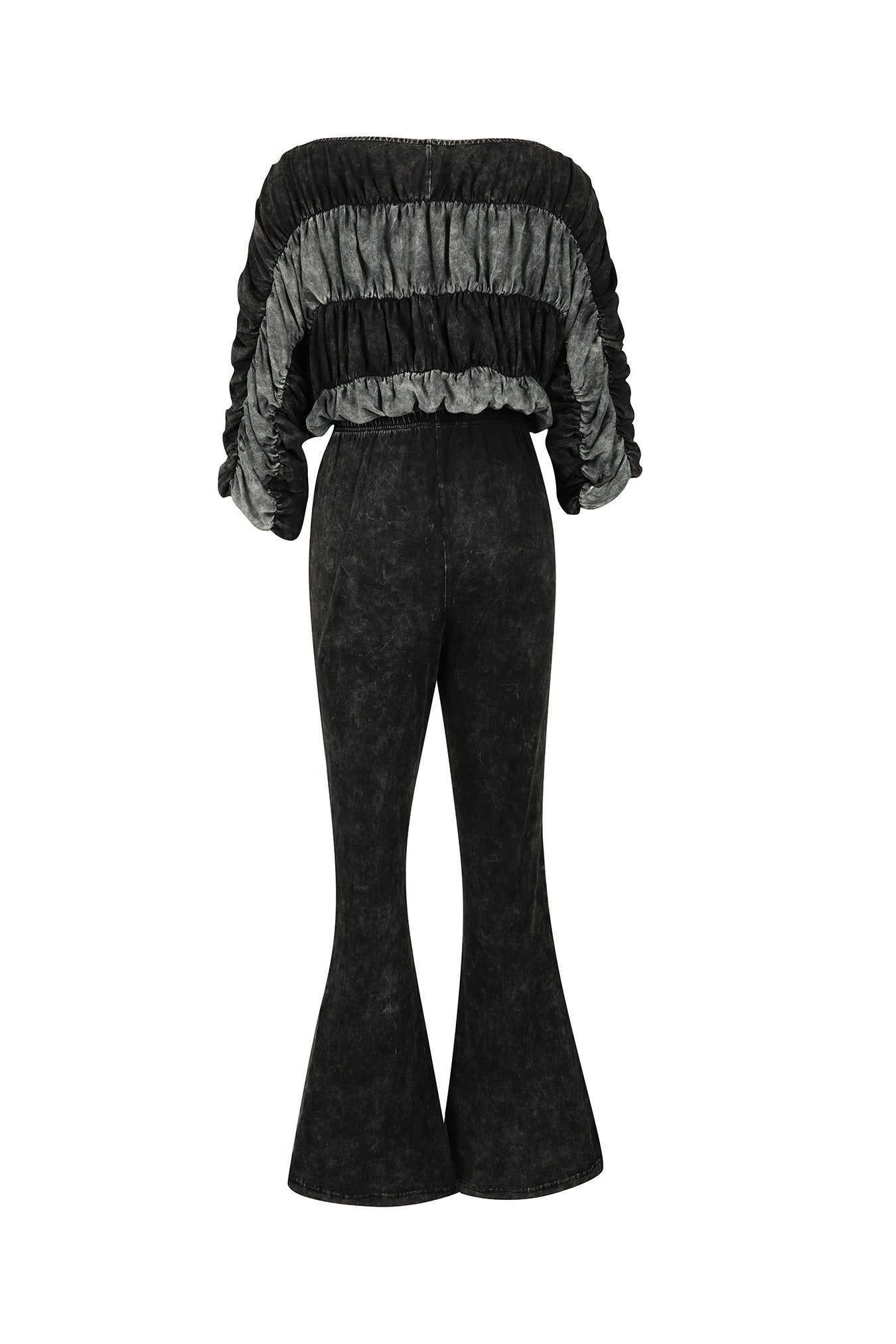 Ruched Crop Top and Lounge Pant Set Lavish Daily