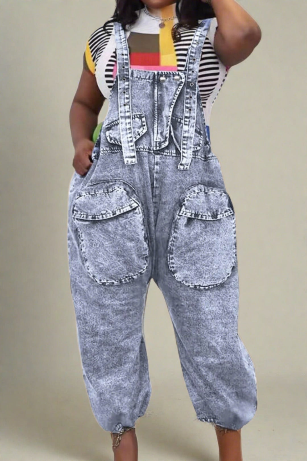 Denim Overalls Jumpsuit Lavish Daily
